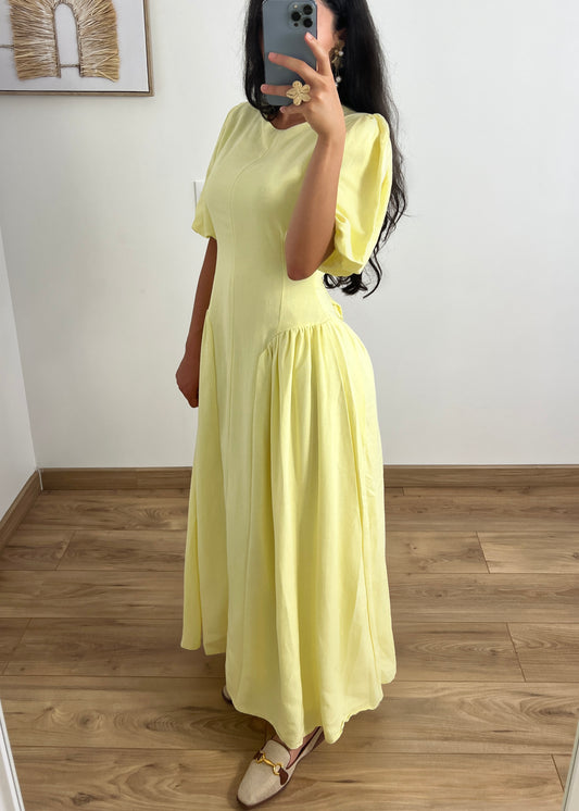 Robe jaune ANYA