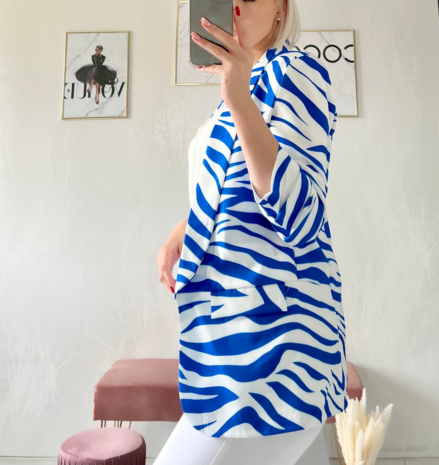 Blue ZEBRA jacket