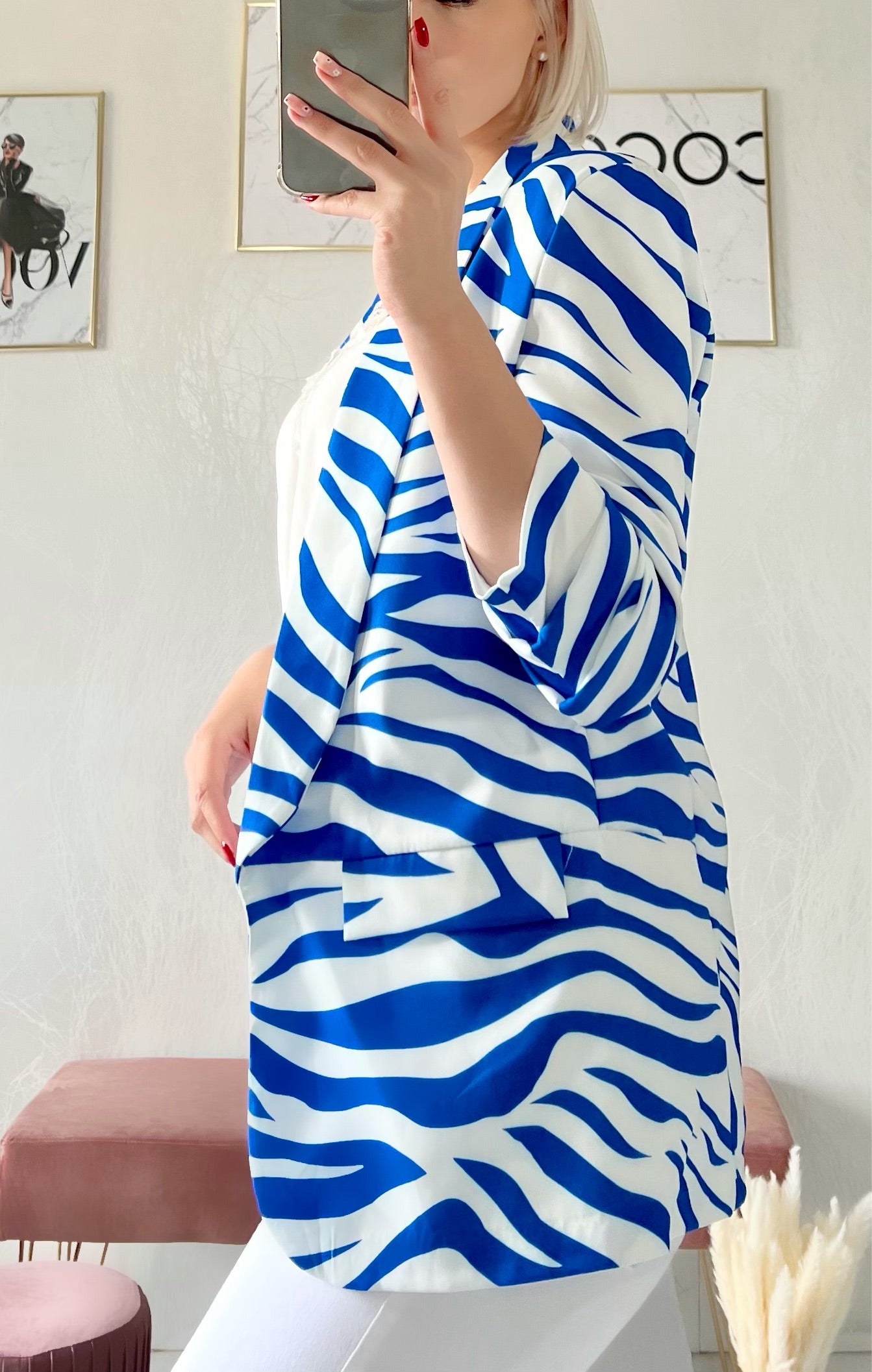 Blue ZEBRA jacket