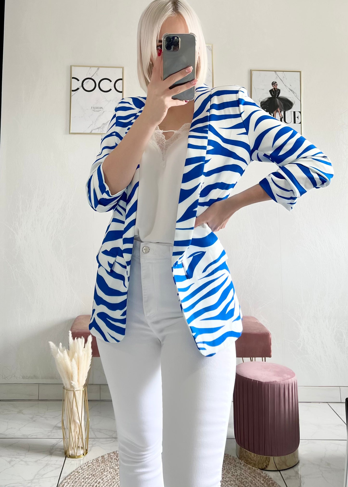 Blue ZEBRA jacket