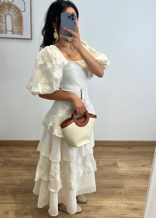 Robe beige ELINA