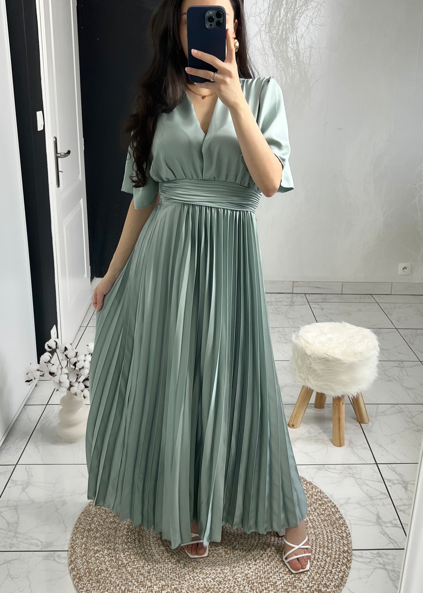 Robe KAIA vert d’eau