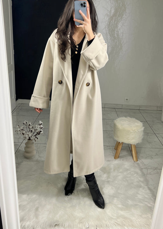 Long beige BANEL coat