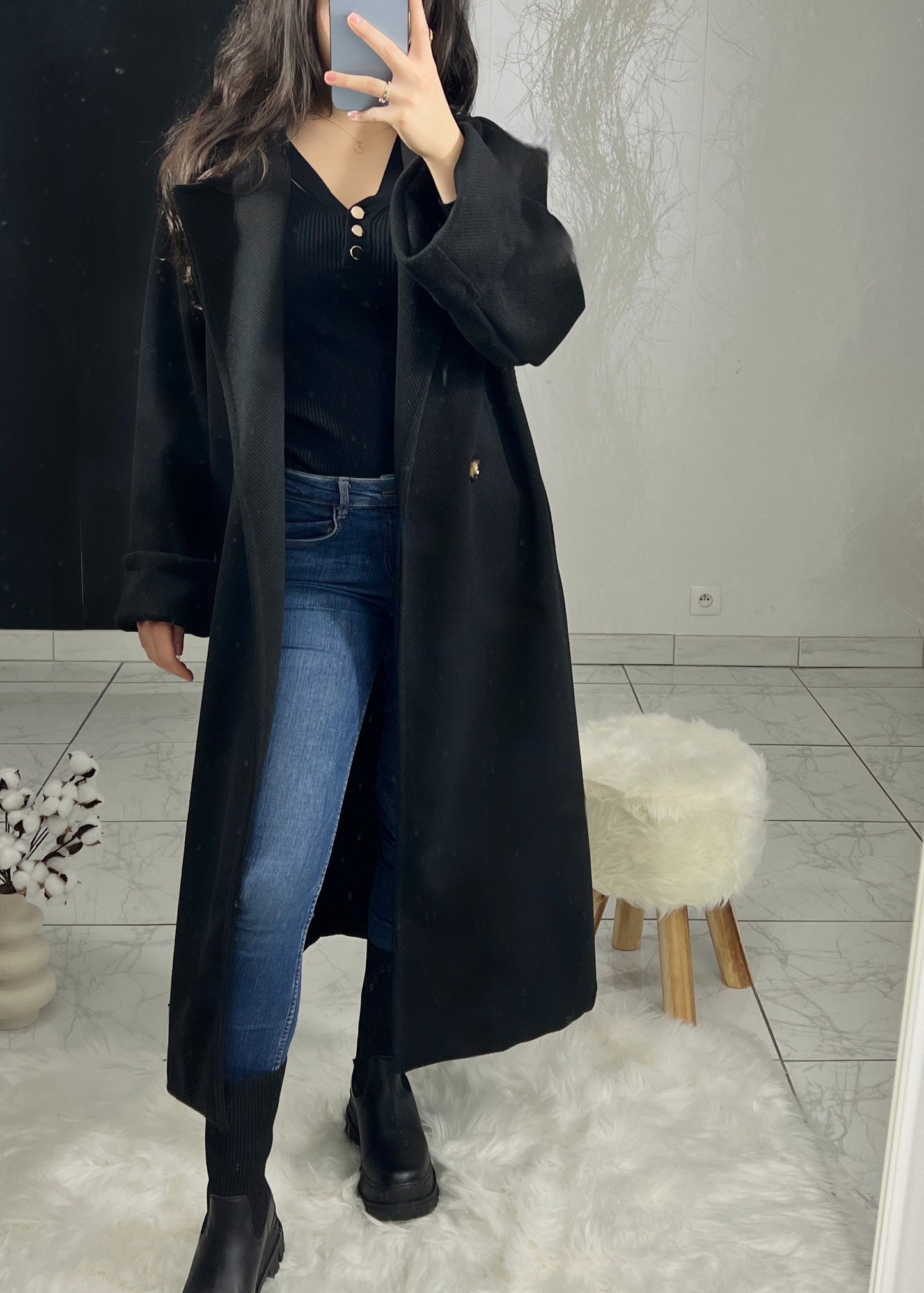 Manteau long BANEL noir