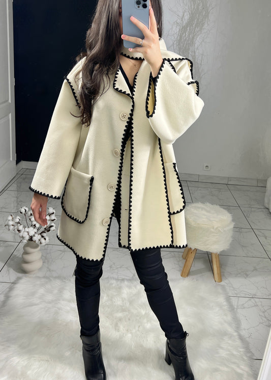 White AMBRE jacket and scarf