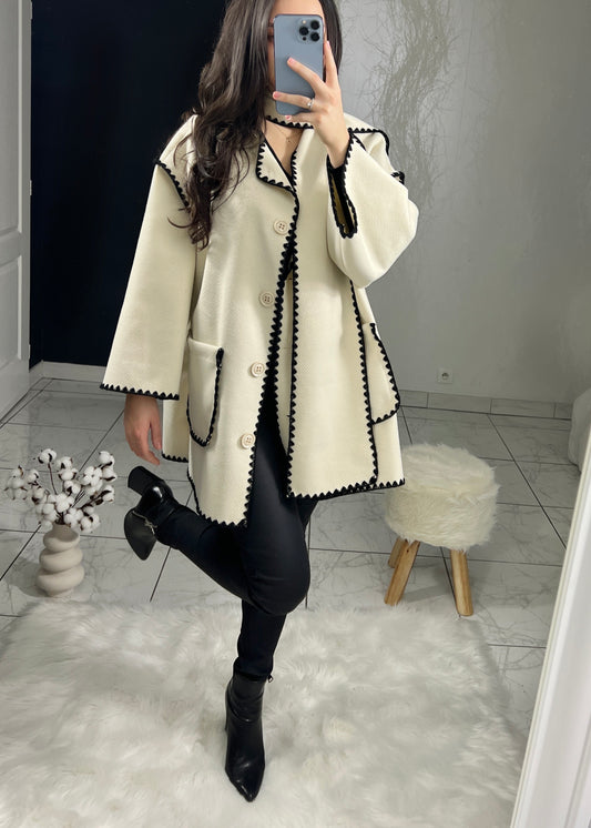 White AMBRE jacket and scarf