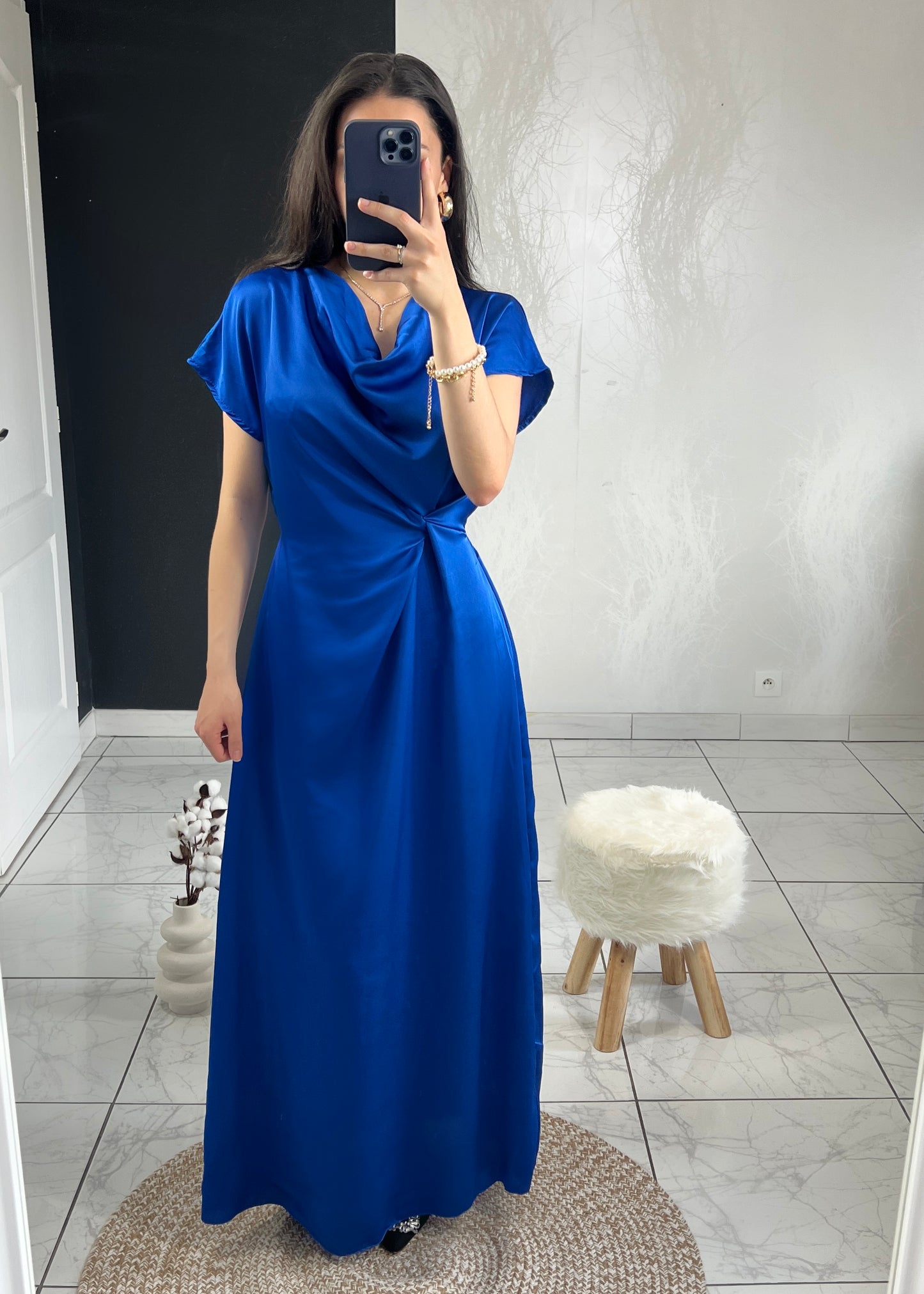 Robe noeud NISA bleue