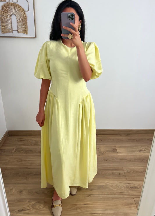 Robe jaune ANYA