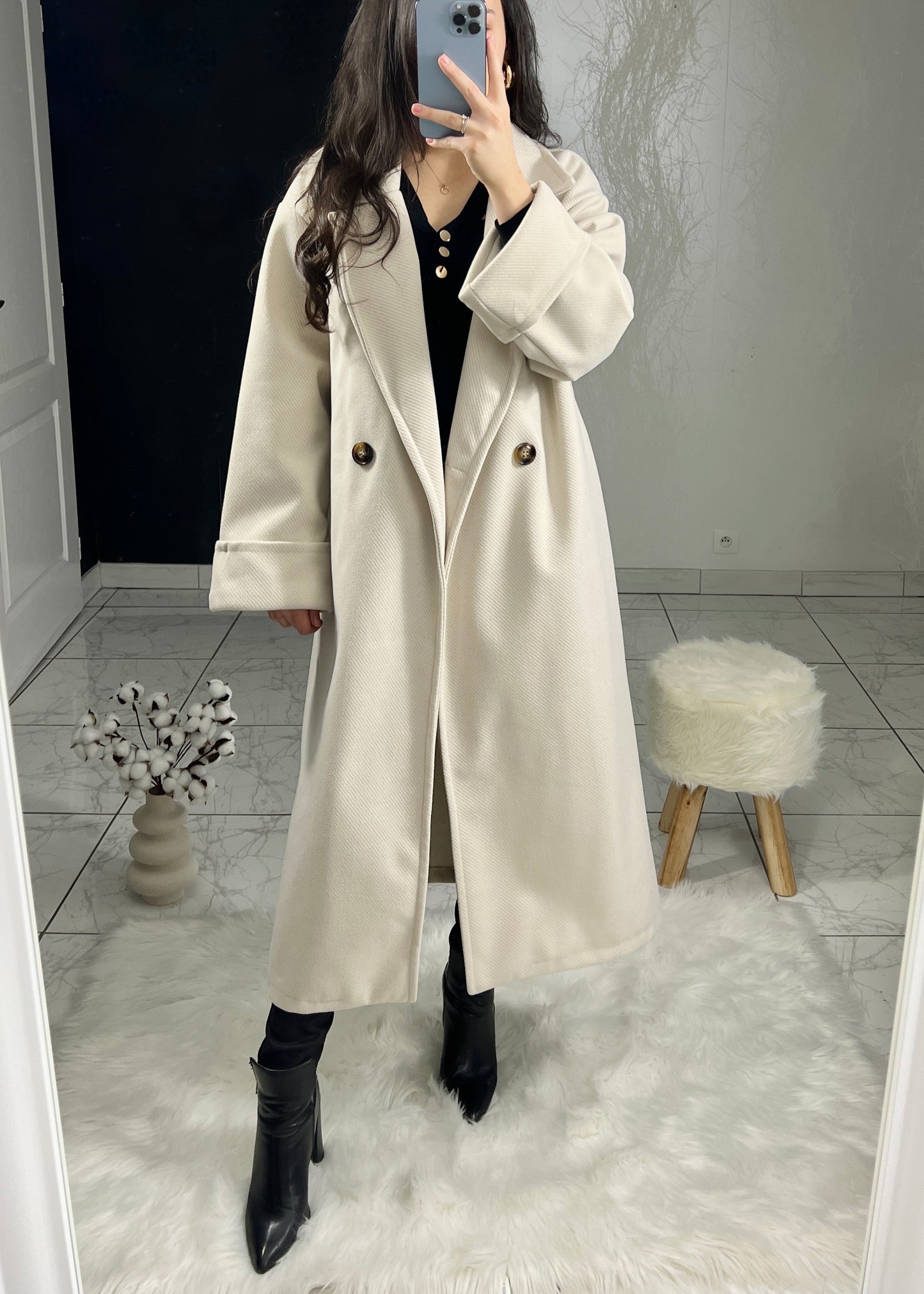 Long beige BANEL coat