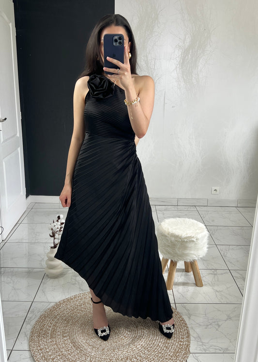 Robe plissée ROSA noire