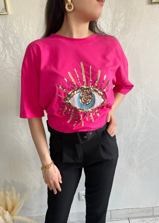 Fuchsia EYE t-shirt