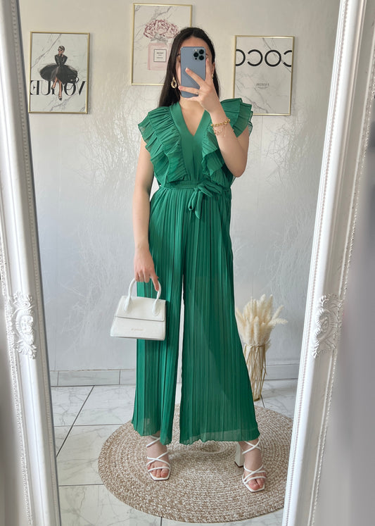 Green IZÉA jumpsuit