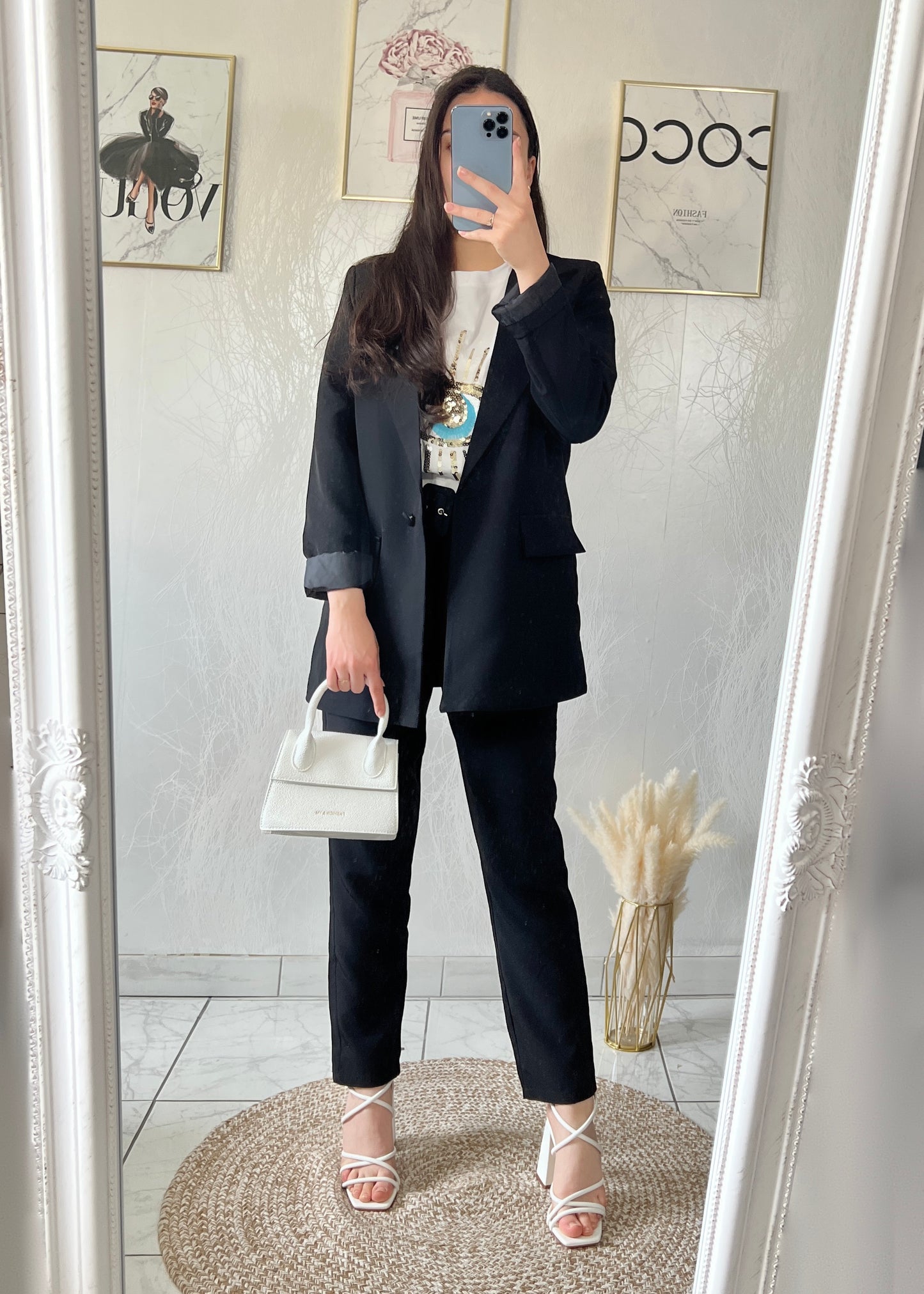 Black EDEN blazer set