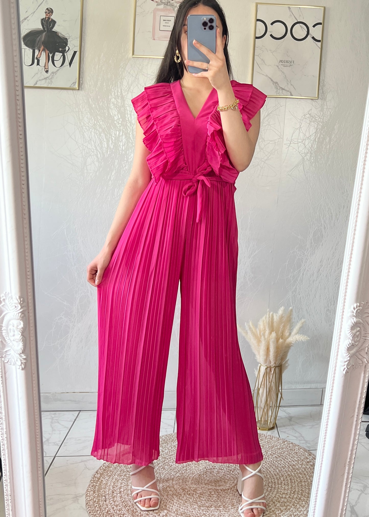 IZÉA Fuchia jumpsuit