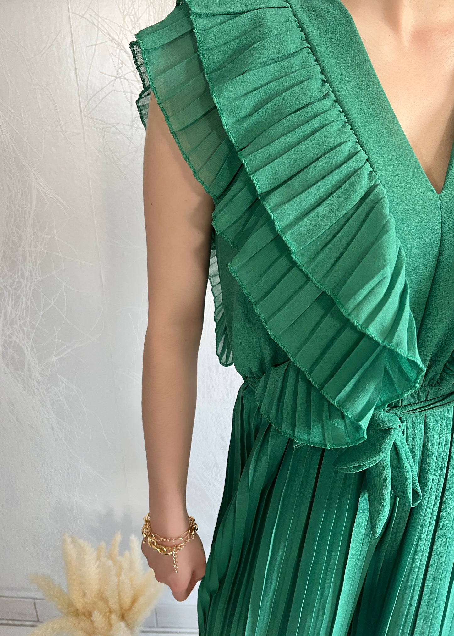 Green IZÉA jumpsuit