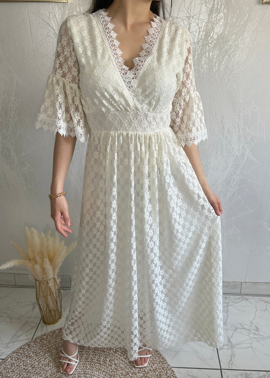 Robe BOHÈME chic blanche