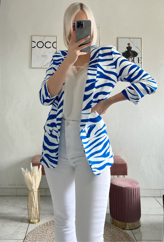 Blue ZEBRA jacket