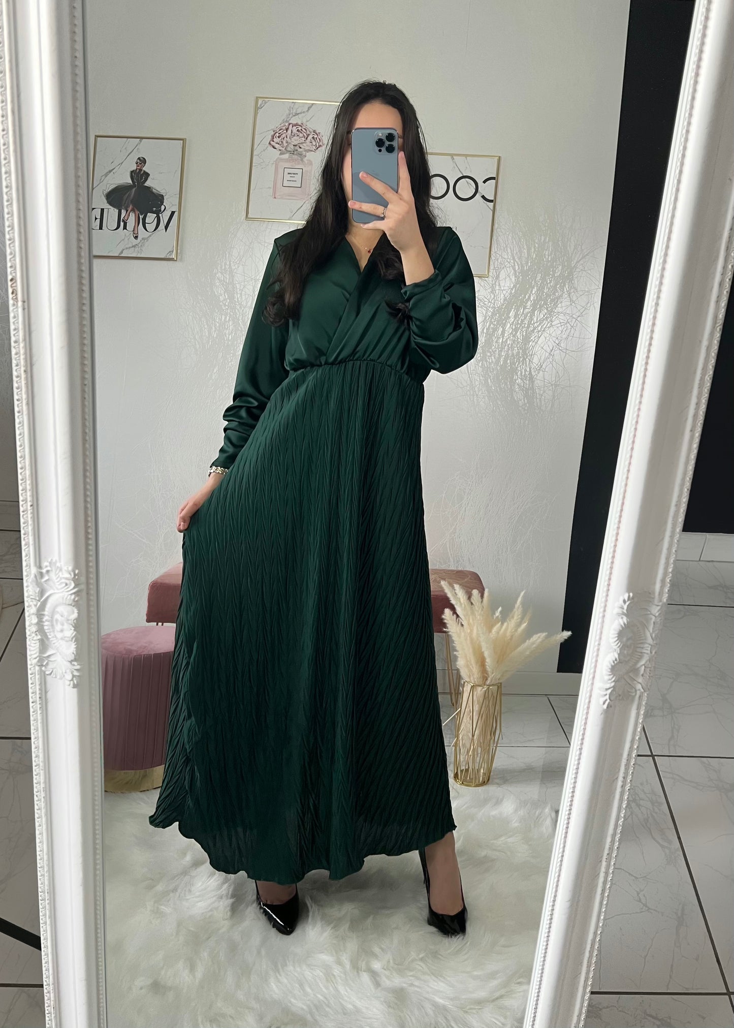 Robe CALI vert sapin