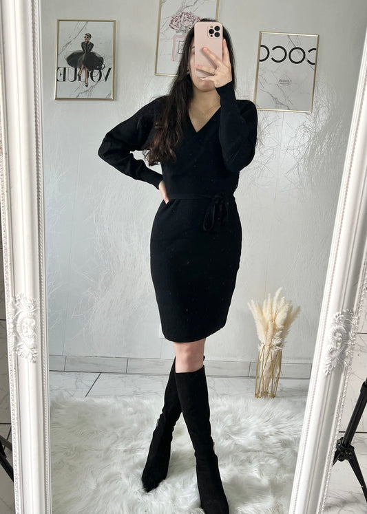 MAY black sweater dress