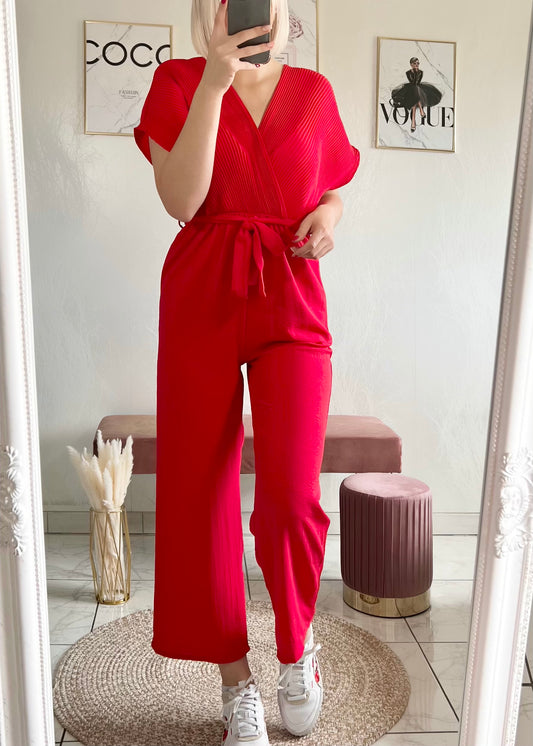 PAOLA red jumpsuit