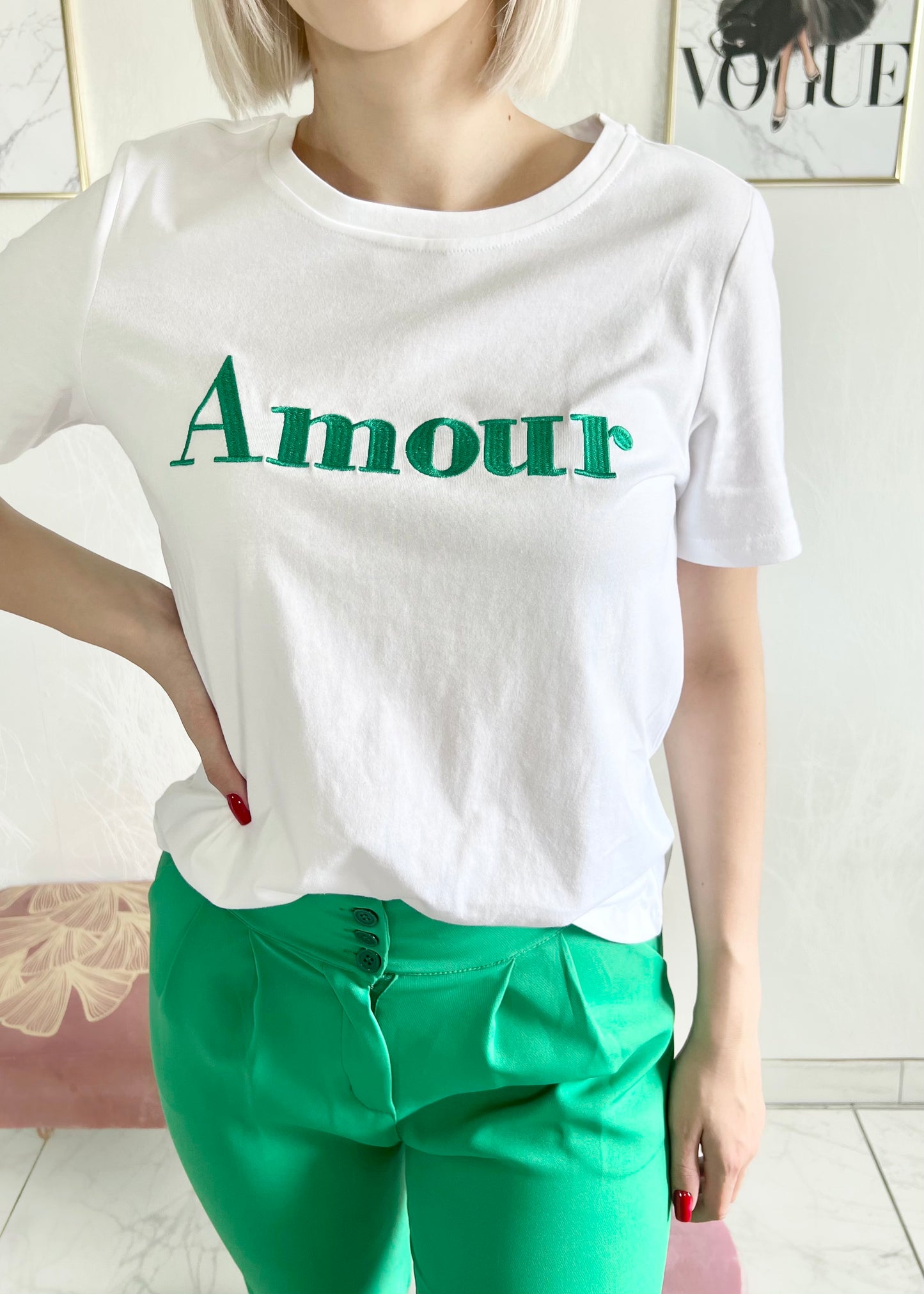 T-shirt AMOUR vert