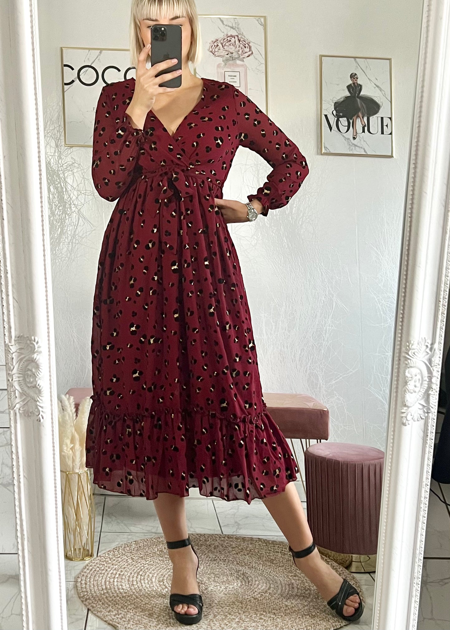 Robe LANA bordeaux