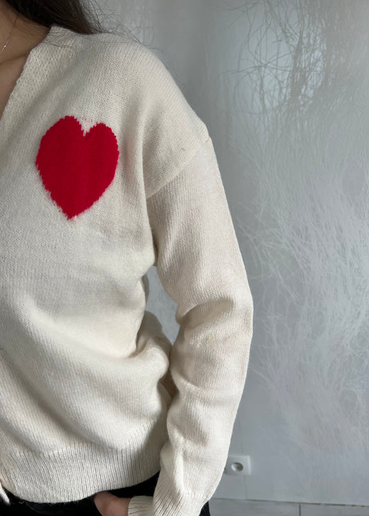 Beige HEART vest