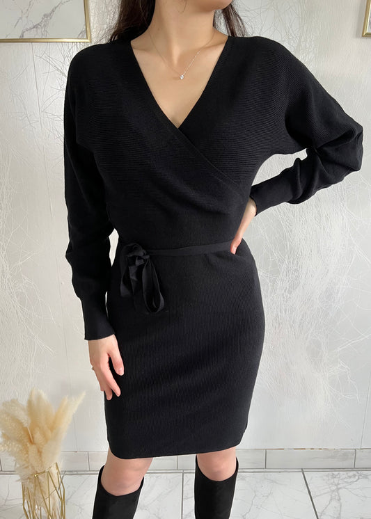 MAY black sweater dress